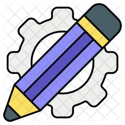 Pencil and Gear  Icon