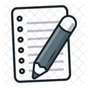 Pencil and Paper  Icon