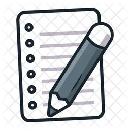 Pencil and Paper  Icon