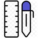 Pencil and ruler  Icon