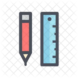 Pencil And Ruler  Icon