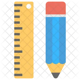 Pencil and Ruler  Icon