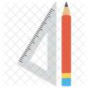 Pencil Ruler Architectural Icon