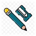 Pencil and sharpener  Icon