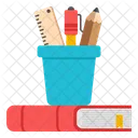 Pencil Box Holder Stationery Icon