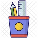 Pencil Case Pencil Stationery Icon