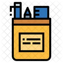 Pencil Case Writing Education Icon