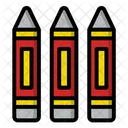 Pencil Crayon Draw Education Icon