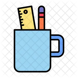 Pencil Cup  Icon