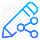 Pencil edit share  Icon
