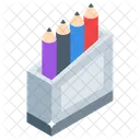 Pencil Holder Stationery Holder Colour Pencils Icon