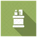 Pencil Holder Jar Design Icon