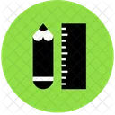 Pencil Ruler Streamline Kameleon Icon