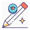 Pencil Sketch Drawing Icon