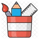 Pencil Jar Stationary Icon