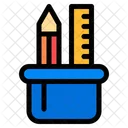 Pencil Jar Holder Pencil Icon