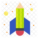 Pencil Rocket  Icon