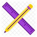 Pencil Ruler Ruler Pencil Icon