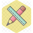 Pencil Ruler Grid Guide Icon