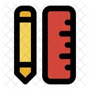 Pencil Ruler Office Education Icon