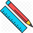 Pencil Ruler Design Tools Icon