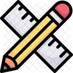 Pencil And Ruler  Icon