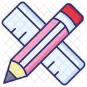 Pencil Ruler Ruler Pencil Icon