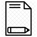 편집 종이문서 종이 아이콘