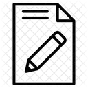 편집 종이문서 종이 아이콘