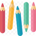 Pencils Colored Art Icon