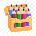 Pencils Box  Icon