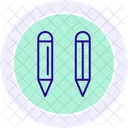 Pencils Line Icon Icon