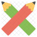 Crossed Pencils Colored Icon