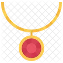 Gem Pendant Necklace Icon