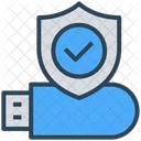 Cyber Security Pendrive Icon