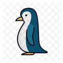 Penguin Filled Line Icon