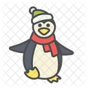 Winter Penguin Bird Icon