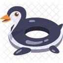 Penguin Swimming Inflatable Icon
