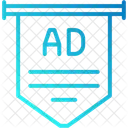 Pennant Advertising Icon Icon