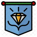 Pennant Flag Diamond Icon