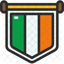 Pennant St Patrick Day Flag Icon