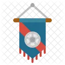 Pennant Flag Sportive Icon