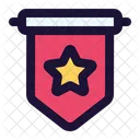 Pennant Star Flag Icon