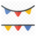 Pennants Bunting Birthday And Party Icon