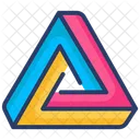 Line Shape Triangle Icon