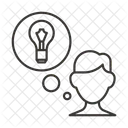 Pensamento Inovacao Homem Ícone
