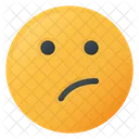 Pensando Rosto Emoji Ícone
