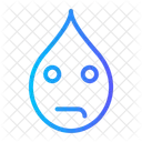 Pensando Emoji Smileys Expressao Emoticon Mineral Agua Gota Sangue Ícone