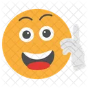 Emoji Pense Heureux Icône