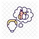 Penser A La Nourriture Penser Nourriture Icône